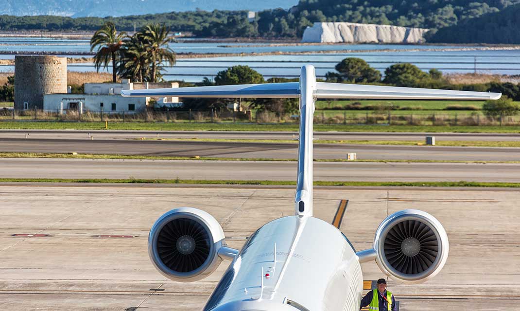 Flugverkehr auf Ibiza normal
