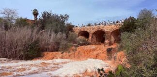 Unwetter: Der Rio de Santa Eulària wurde zum reißenden Fluss