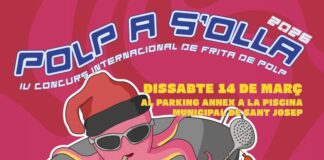 Ibiza: Tintenfisch-Wettbewerb in Sant Josep Patronatsfest Sant Josep Ibiza Concurso Frita de pulpo